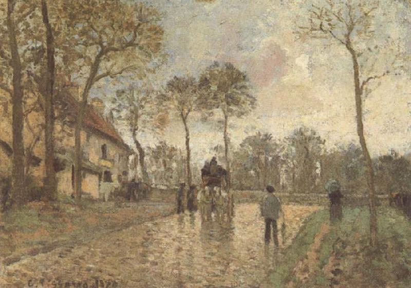 Camille Pissarro The Mailcoach at Louveciennes China oil painting art